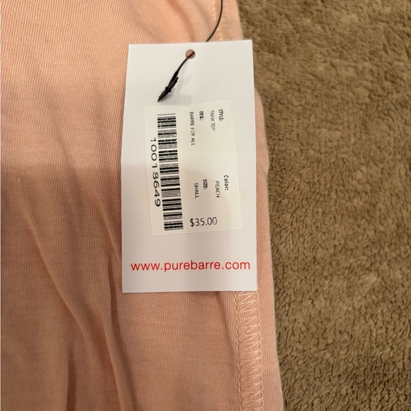 Pure Barre Women's Peach Tank Top Size S NWT - Picture 6 of 6